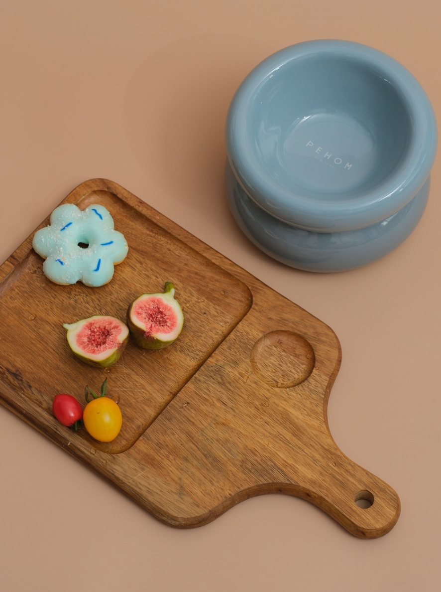 Gamelle soufflée - Bleu givré