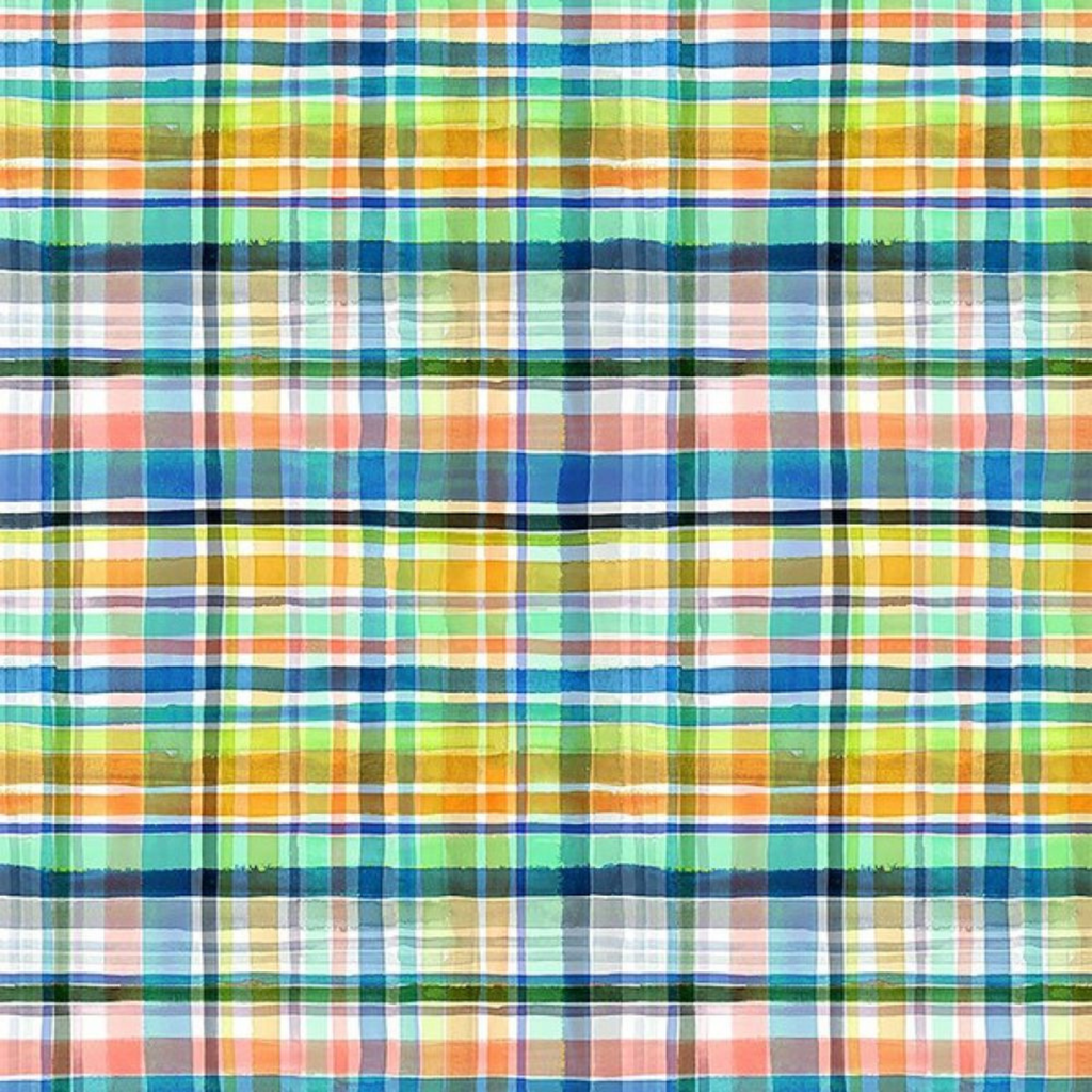 Spring Plaid Dog Bandana