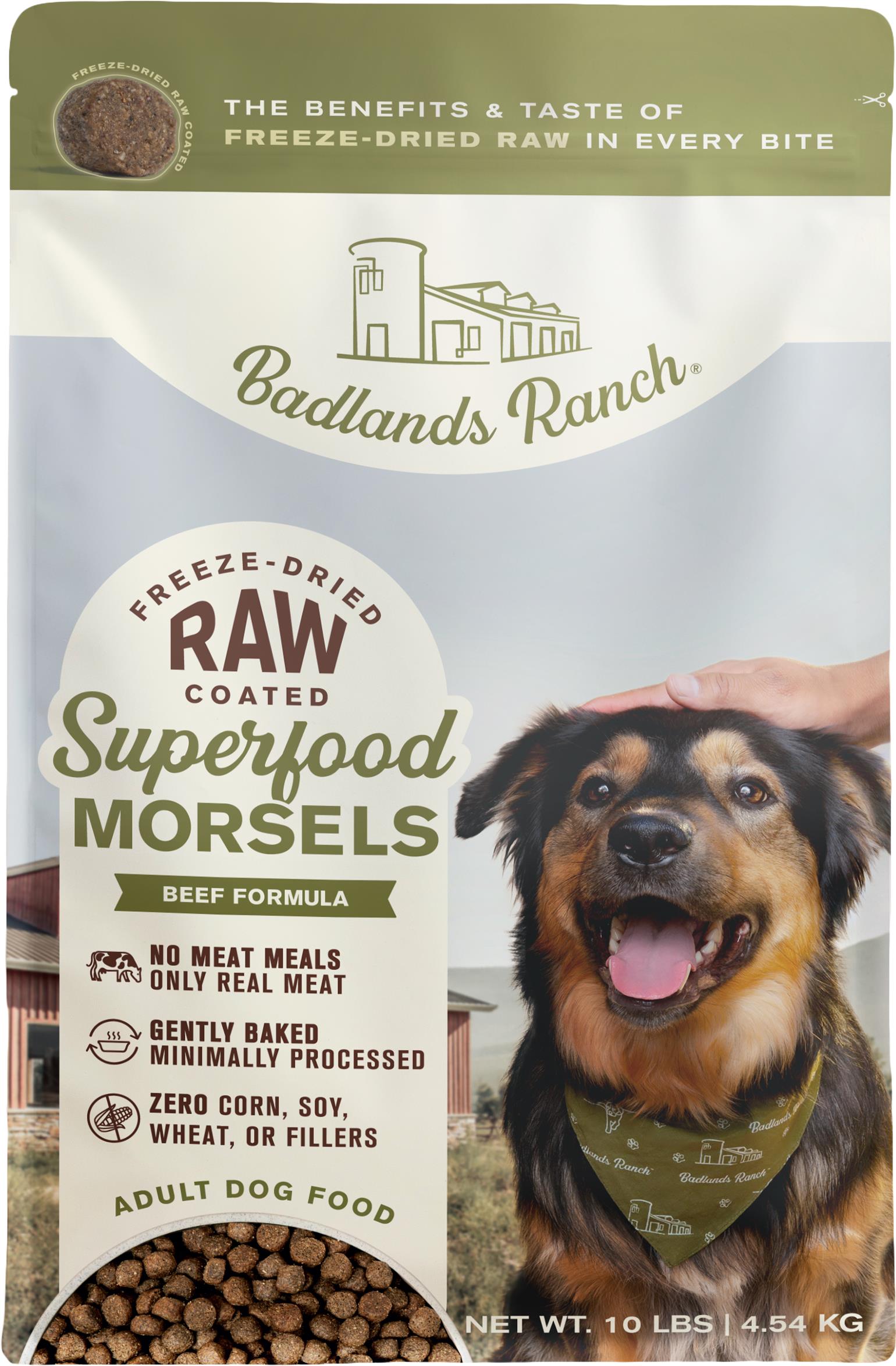 Croquettes de bœuf Superfood Complete Raw Coated