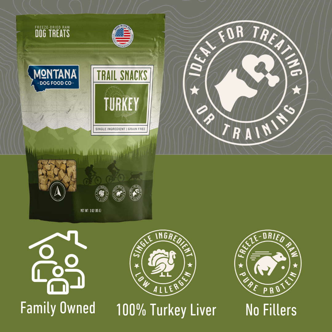 Friandises crues lyophilisées pour chiens - Foie de dinde 85g