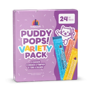 Friandises à lécher pour chats Weruva Puddy Pops - Paquet découverte