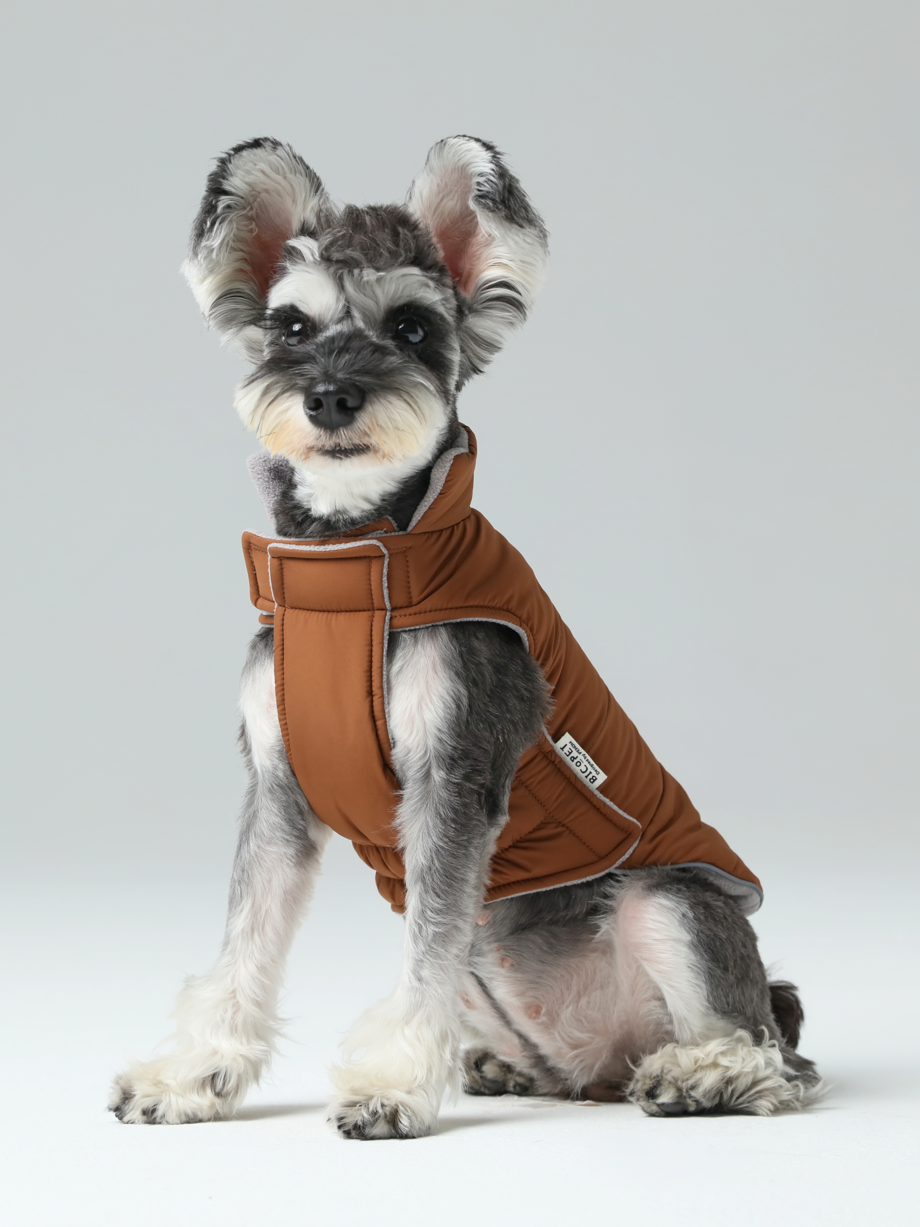 Gilet réversible pour chien - Orange Gris