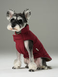 Doudoune réversible pour chien - Rouge Marron
