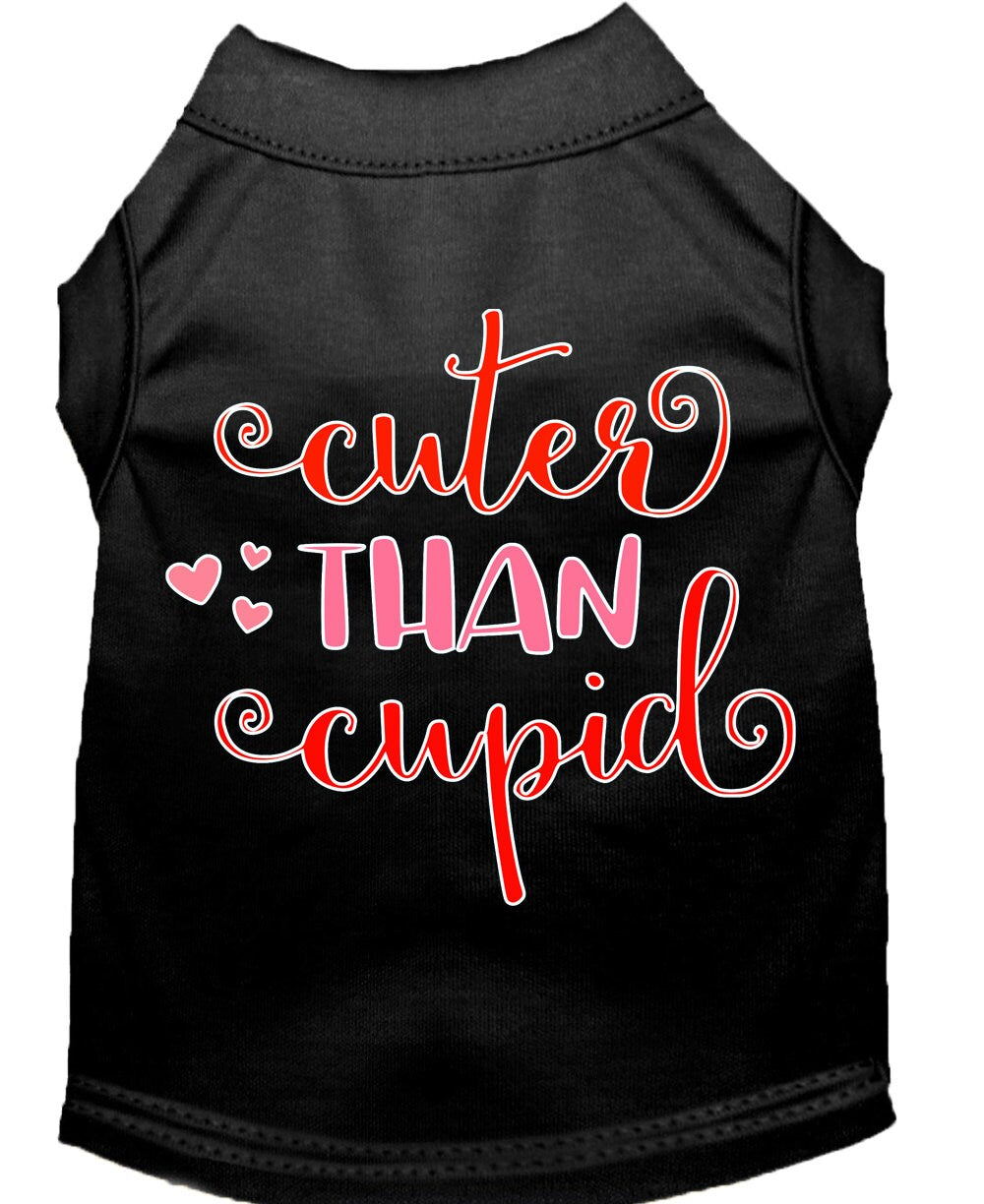 T-shirt pour animaux « Plus mignon que Cupidon »