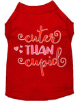 T-shirt pour animaux « Plus mignon que Cupidon »