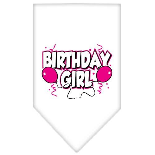 Bandana pour animaux de compagnie et chiens, sérigraphiée, « Fille d'anniversaire » ou « Garçon d'anniversaire »