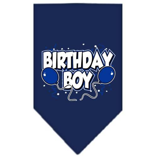 Bandana pour animaux de compagnie et chiens, sérigraphiée, « Fille d'anniversaire » ou « Garçon d'anniversaire »