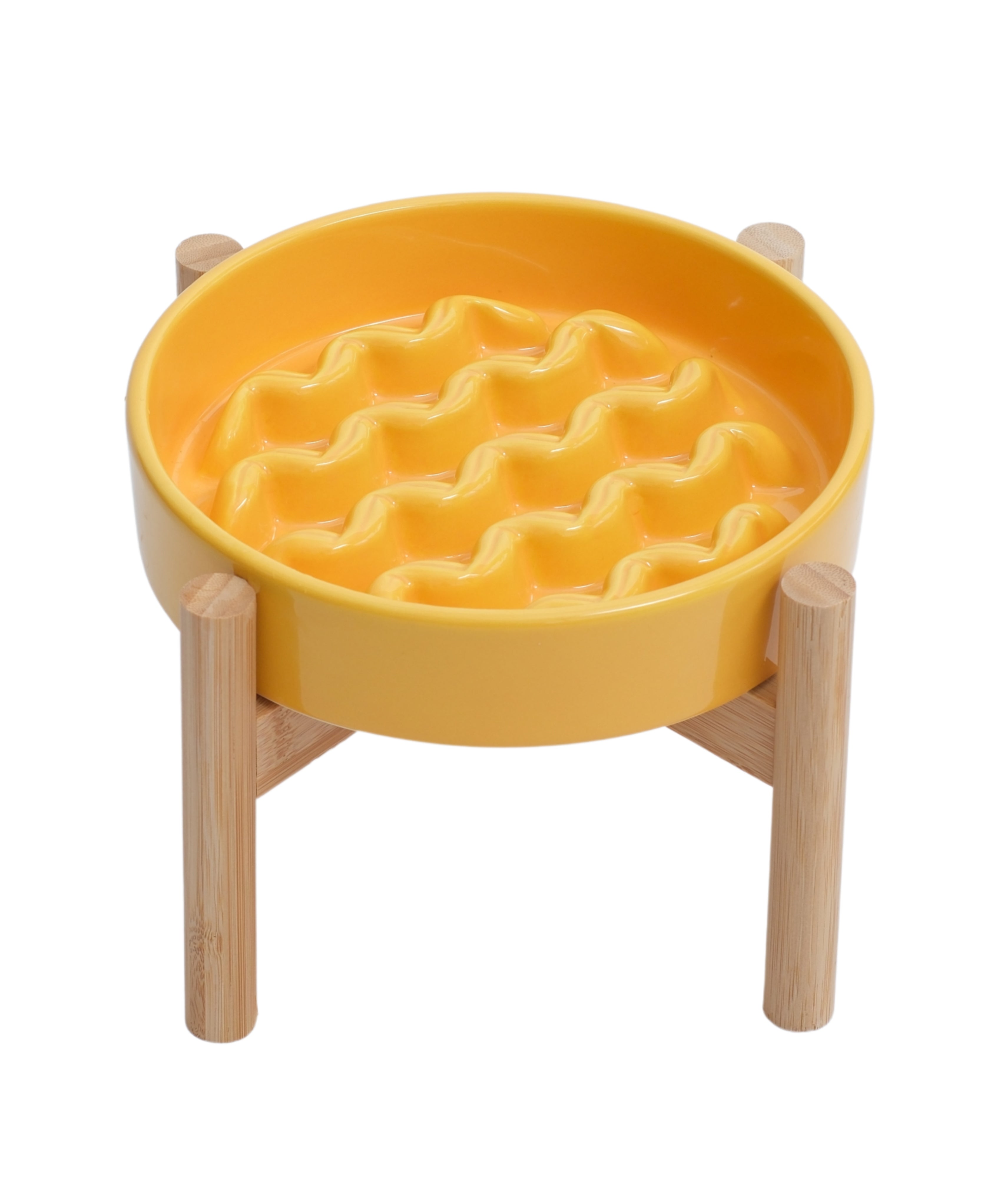 [Macaroni] Gamelles Lente Absorption pour Chien - Jaune / Bleu Glacé / Violet