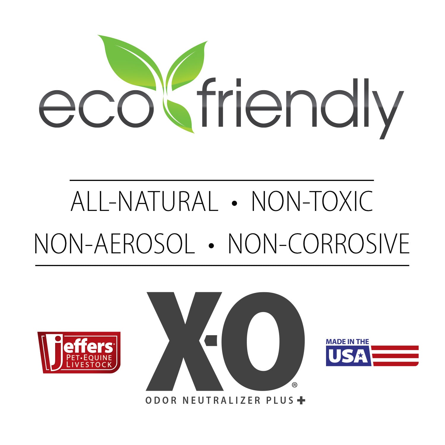 Jeffers X-O Désodorisant et nettoyant concentré pour animaux de compagnie
