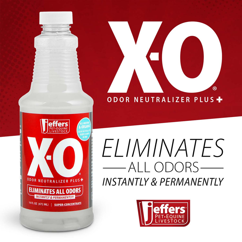 Jeffers X-O Désodorisant et nettoyant concentré pour animaux de compagnie