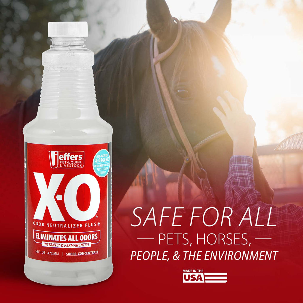 Jeffers X-O Désodorisant et nettoyant concentré pour animaux de compagnie