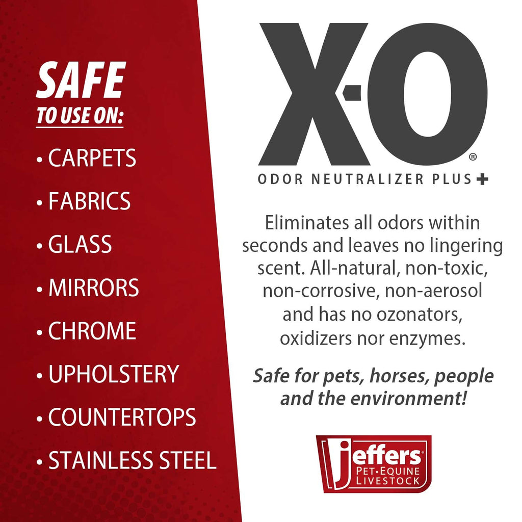 Jeffers X-O Désodorisant et nettoyant concentré pour animaux de compagnie