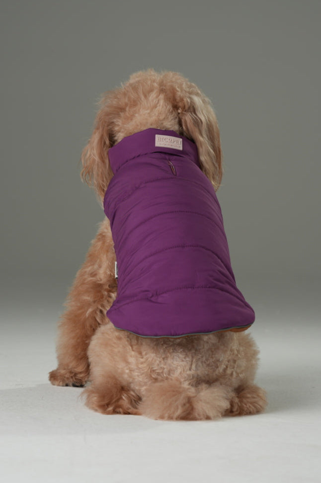 Gilet réversible pour chien - Violet Caramel