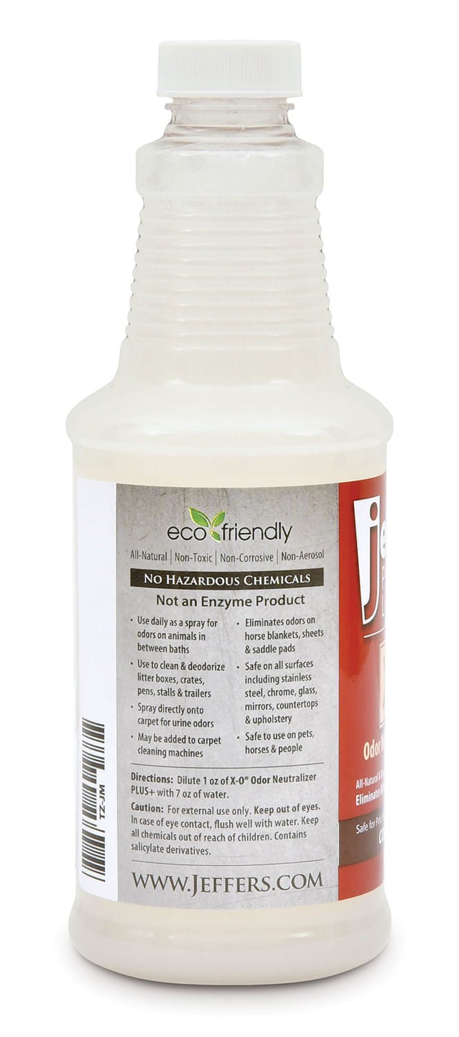 Jeffers X-O Désodorisant et nettoyant concentré pour animaux de compagnie